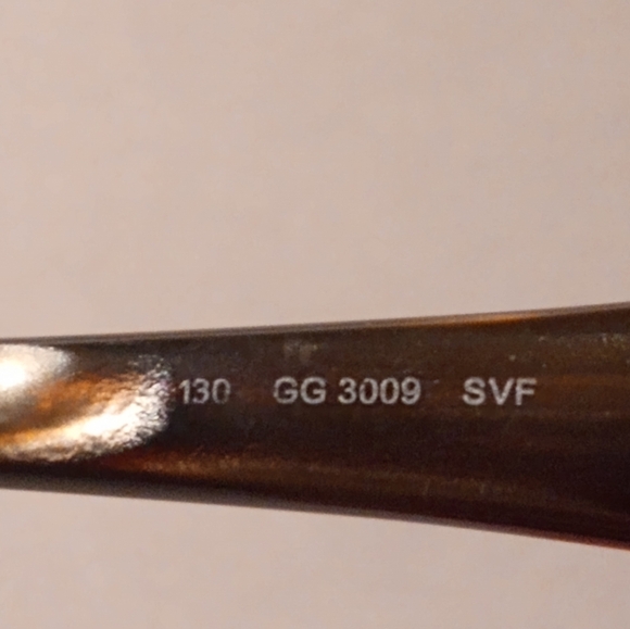 Gucci Women's Eyeglasses GG 3009 SVF Pearl Tortoise Oval Rectangle Frames - Picture 10 of 15